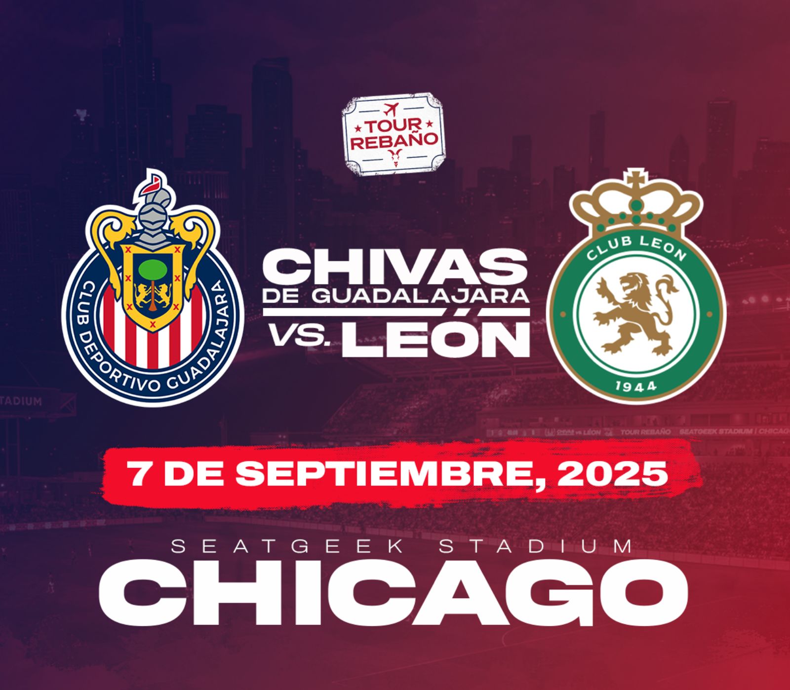 Chivas vs León en Chicago, IL