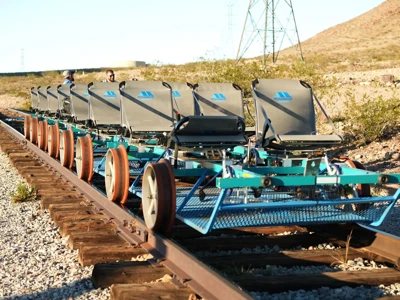 Rail bikes en Boulder City